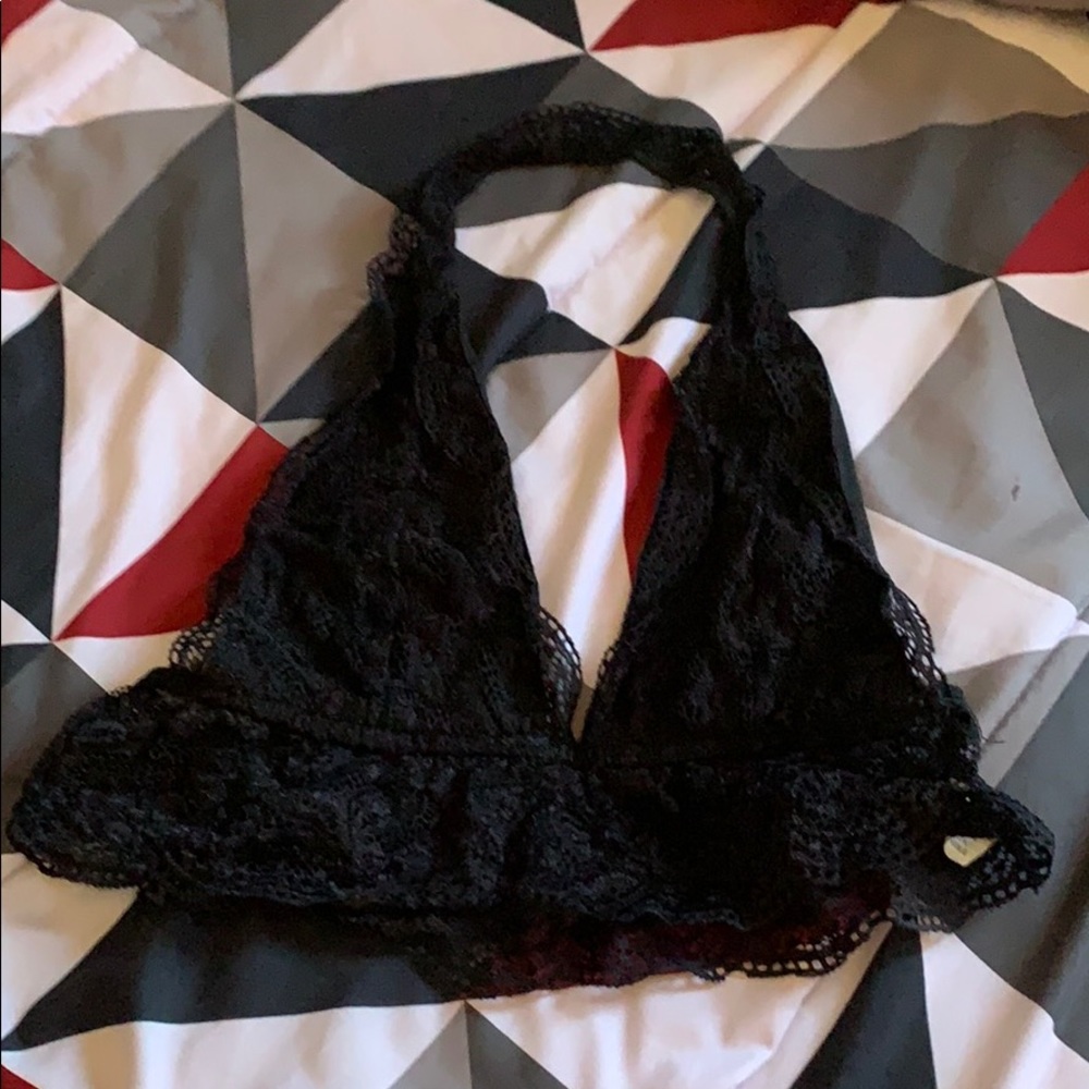 Black lace bralette